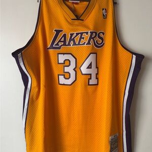Mitchell & Ness Lakers Gold Jersey